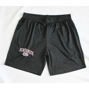 Vintage Eckō Unltd Black Mesh Athletic Shorts 3XL Y2K Rhino Logo Basketball